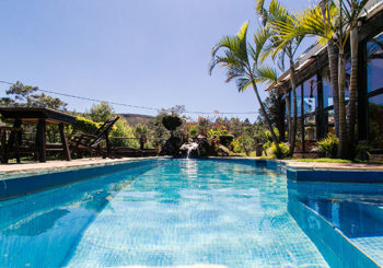 Piscina panorâmica e aquecida